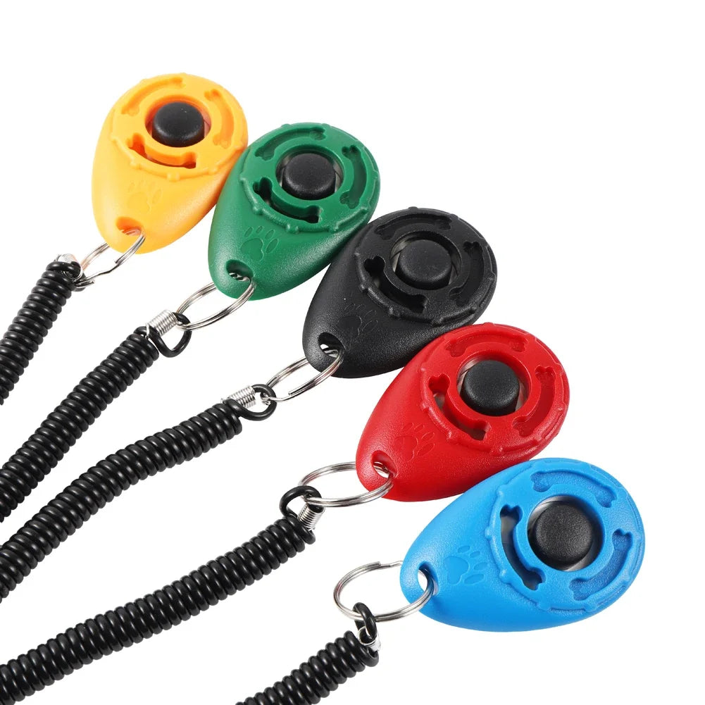 Dog Training Clicker, Plastic, Adjustable Wrist Strap, Training Aid
