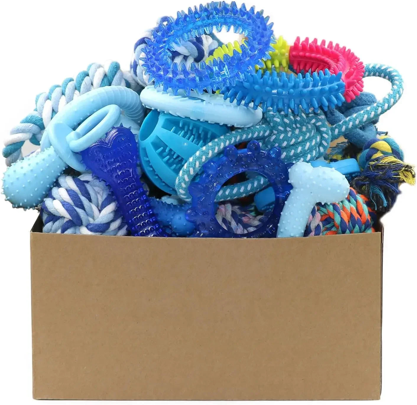 Christmas Dog Toys 15 Pack Chew Toys For Teething Puppies