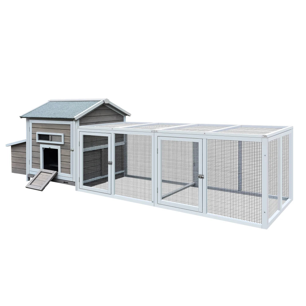 Wooden Chicken Coop Hen House With Nesting Box And Tray