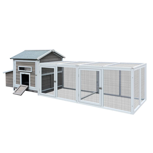 Wooden Chicken Coop Hen House With Nesting Box And Tray