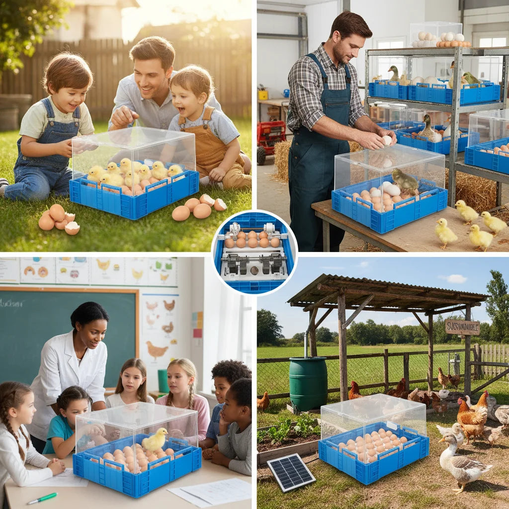 48 Egg Incubator With Automatic Egg Turner And Dual Power