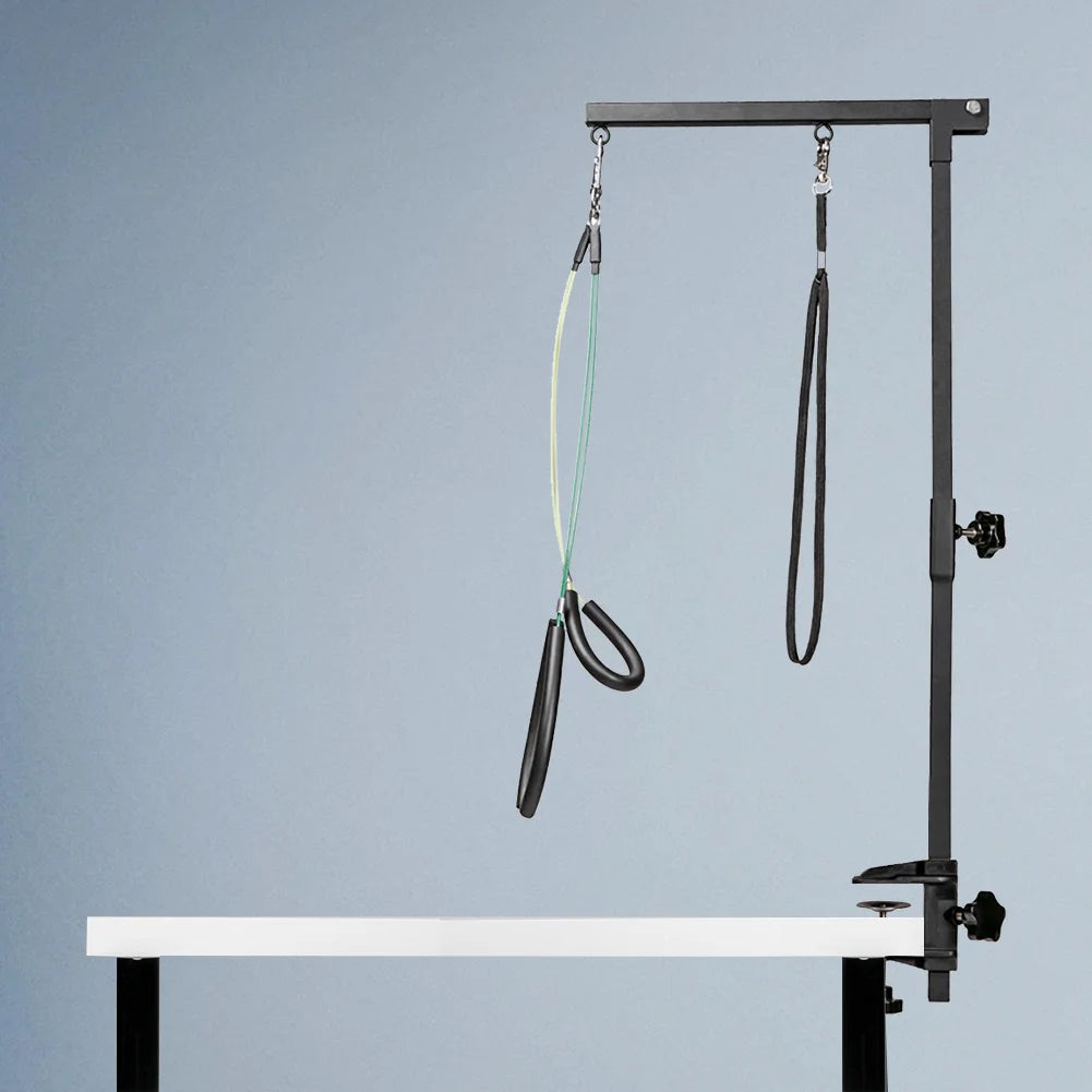 Desk Dog Cat Holder Telescopic Stainless Steel Grooming Stand