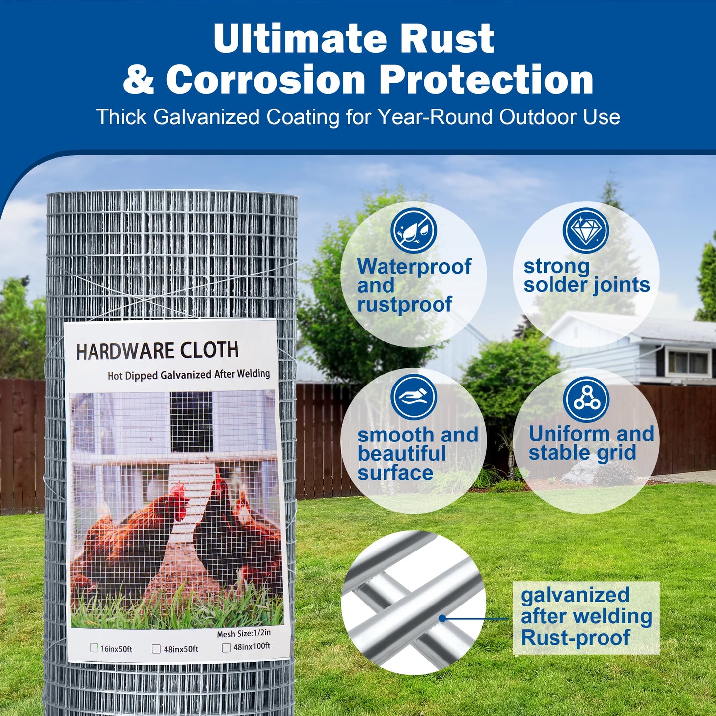 Welded Wire Mesh For Garden, Coop, And Pet Enclosures