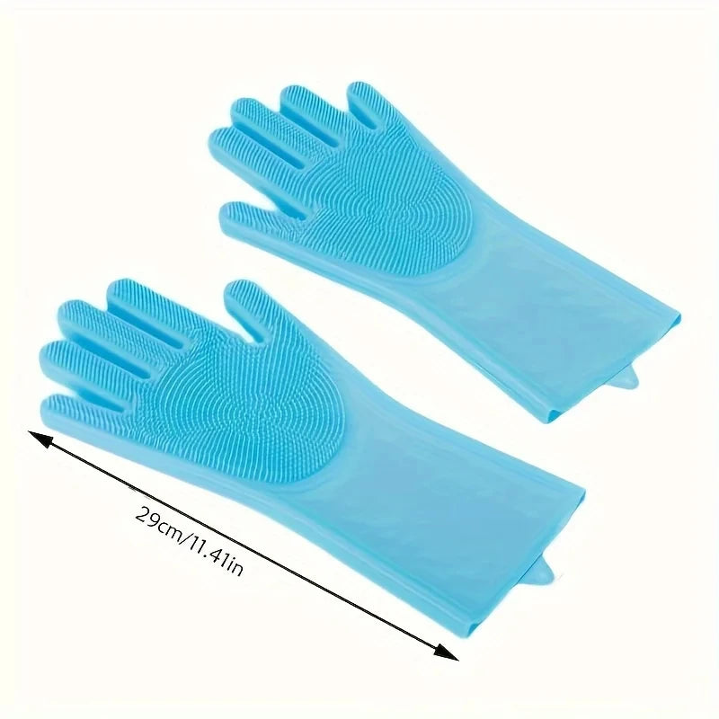 Eco Silicone Pet Grooming Gloves For Bathing And Cleaning