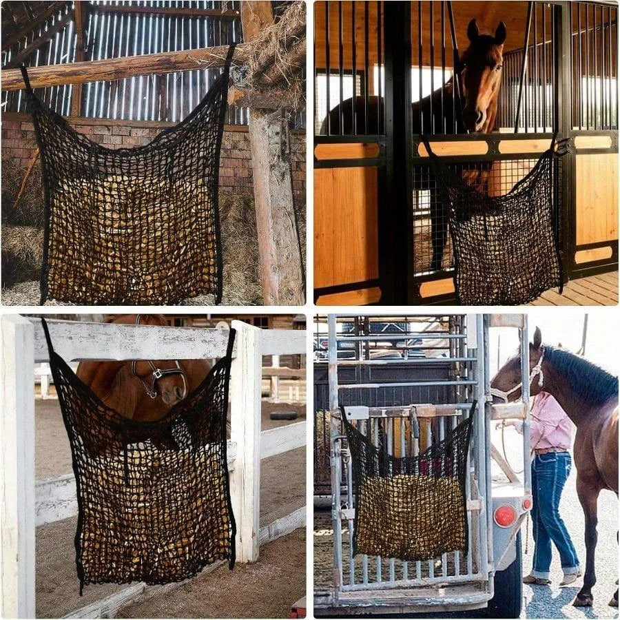 Slow Feed Hay Nets For Horses, Large Capacity, Small Opening