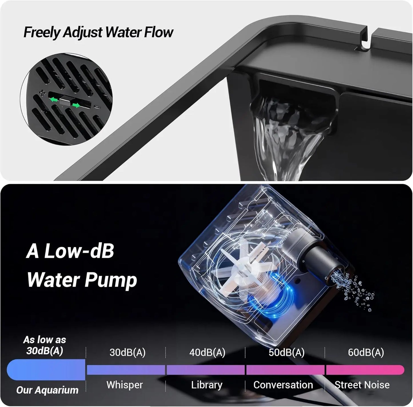 All-In-One Betta Fish Tank Kit With Filter Heater LED Light