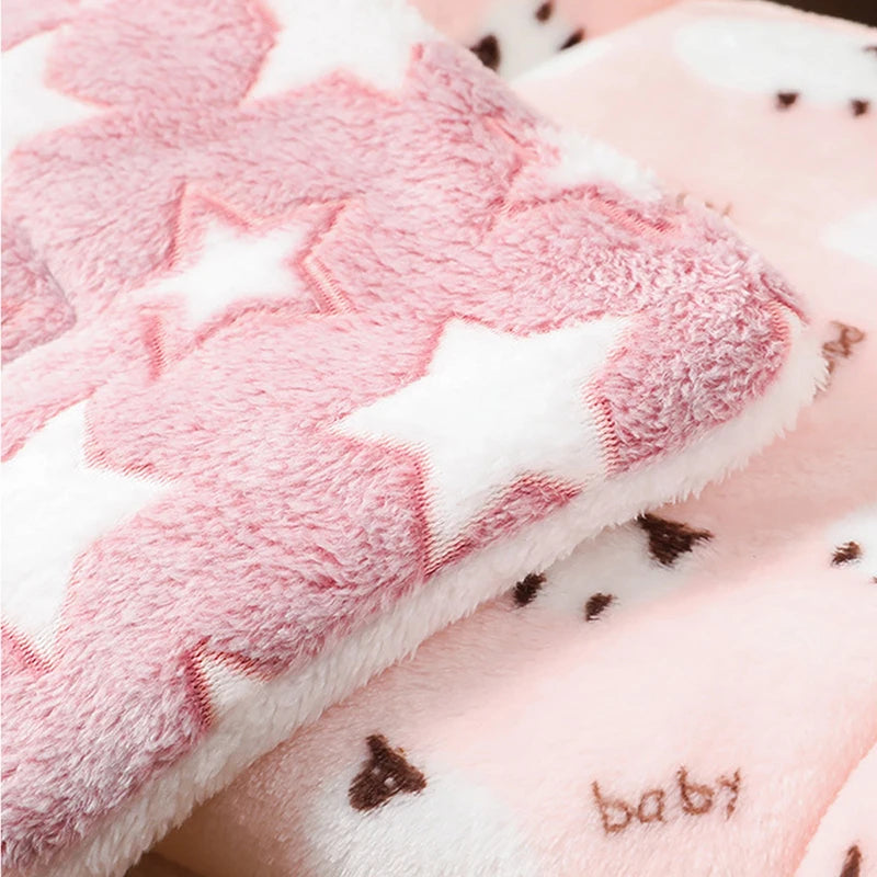 Breathable Flannel Cat Mat Thick Cushioned Sleeping Bed For Small Pets