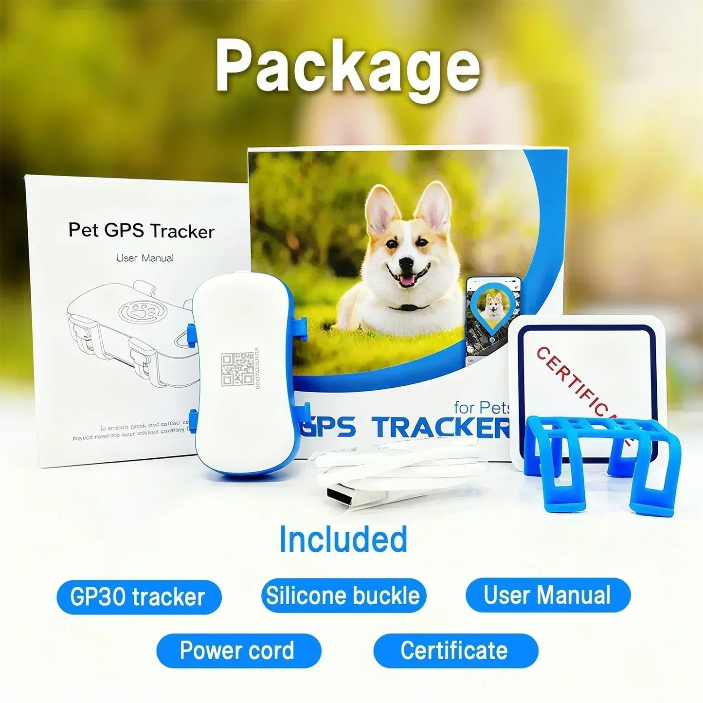 WANWAYTECH GPS Pet Tracker 4G For Dogs And Cats Real Time Tracking