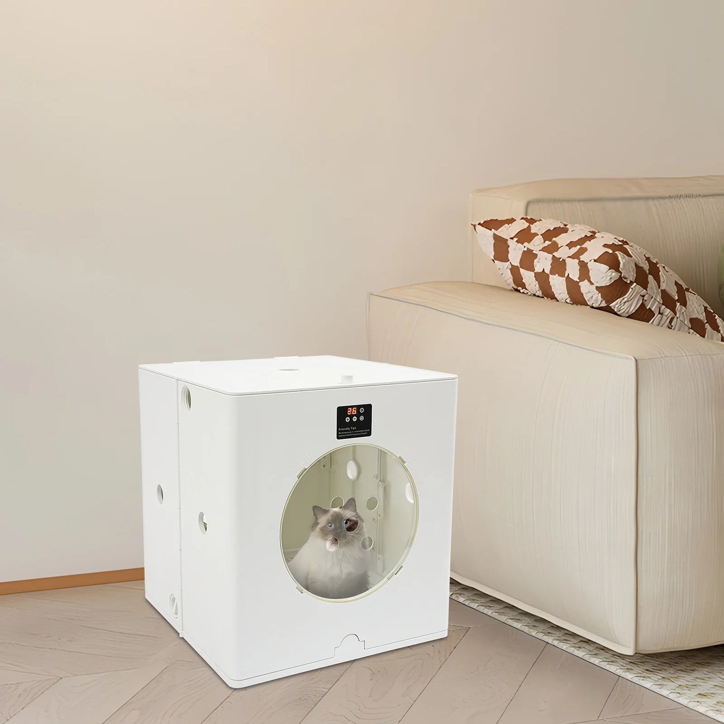 800W Cat And Dog Dryer Box With 79.9Qt Capacity ABS
