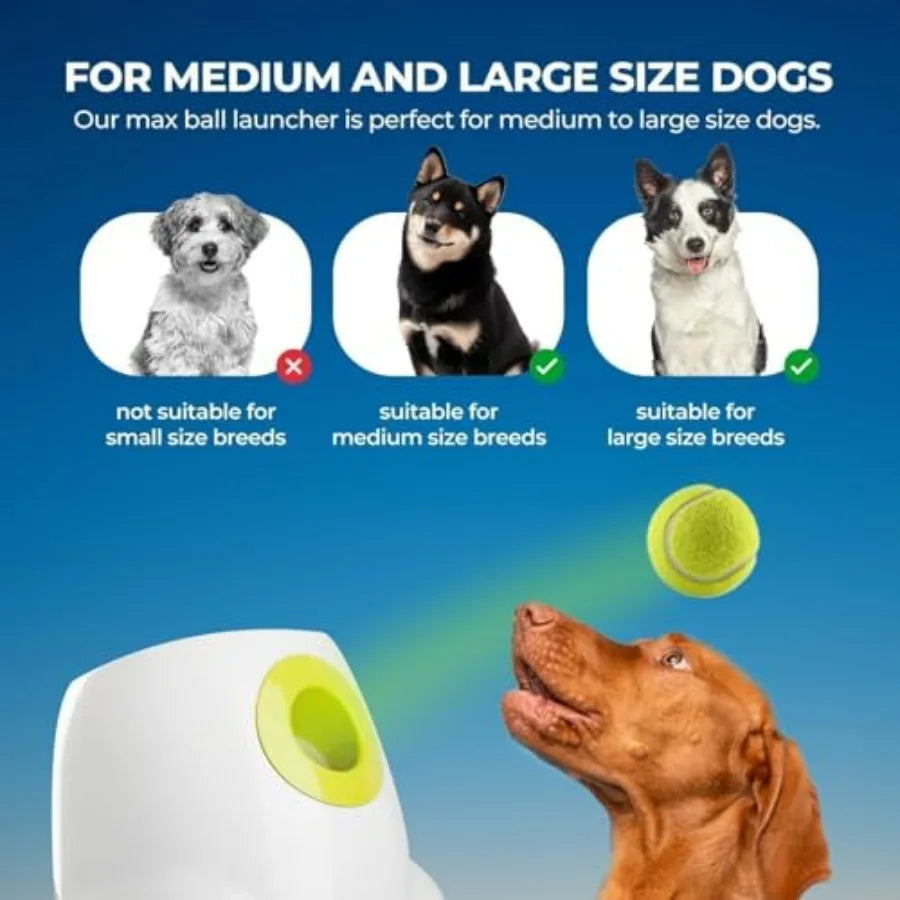 Rechargeable Automatic Dog Ball Launcher Interactive Fetch Toy