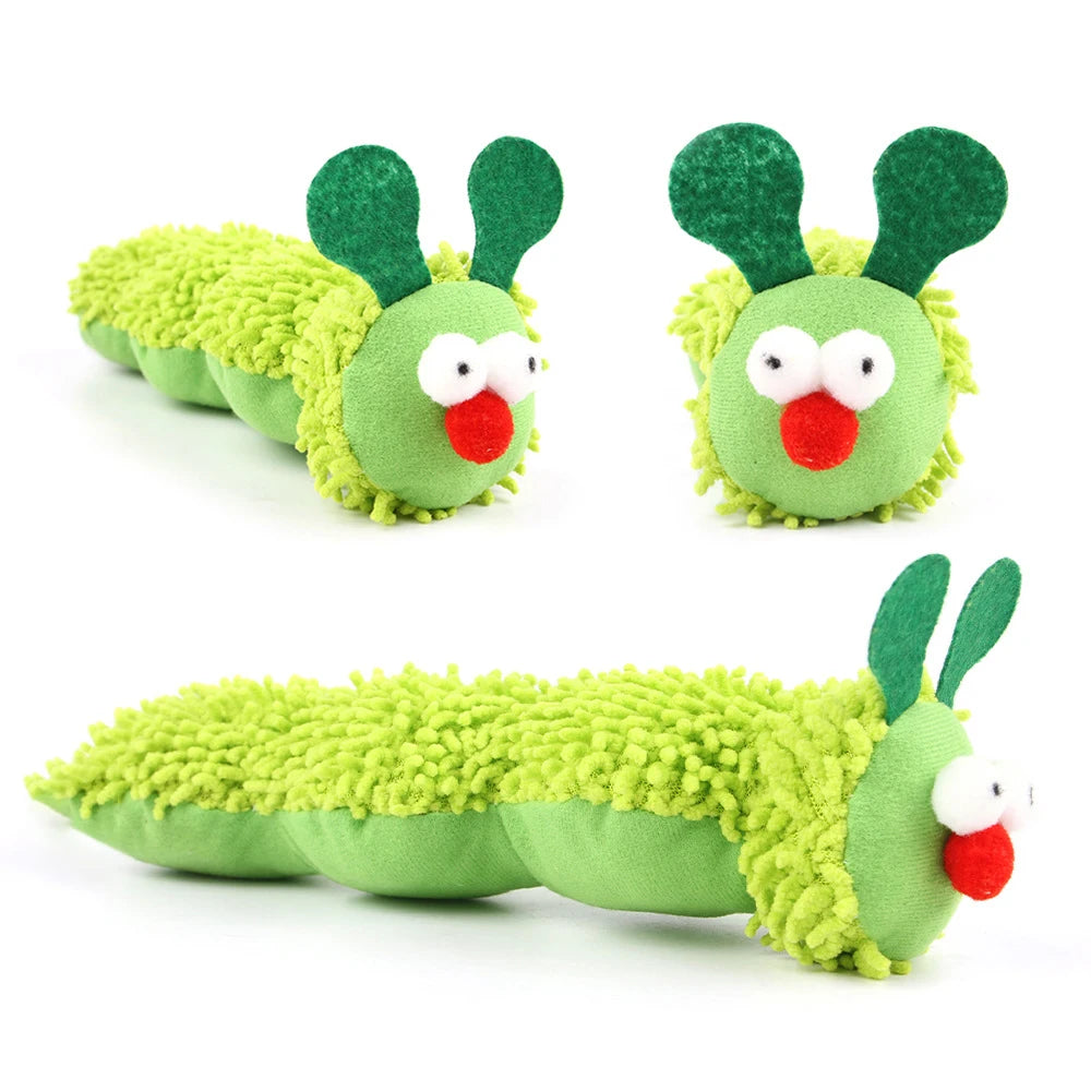 Cat Chew Caterpillar Toy With Catnip And Silvervine