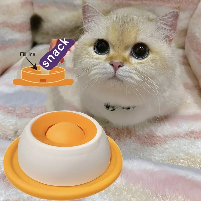 Interactive Cat Toy Slow Feeder Food Dispenser for Pet Enrichment