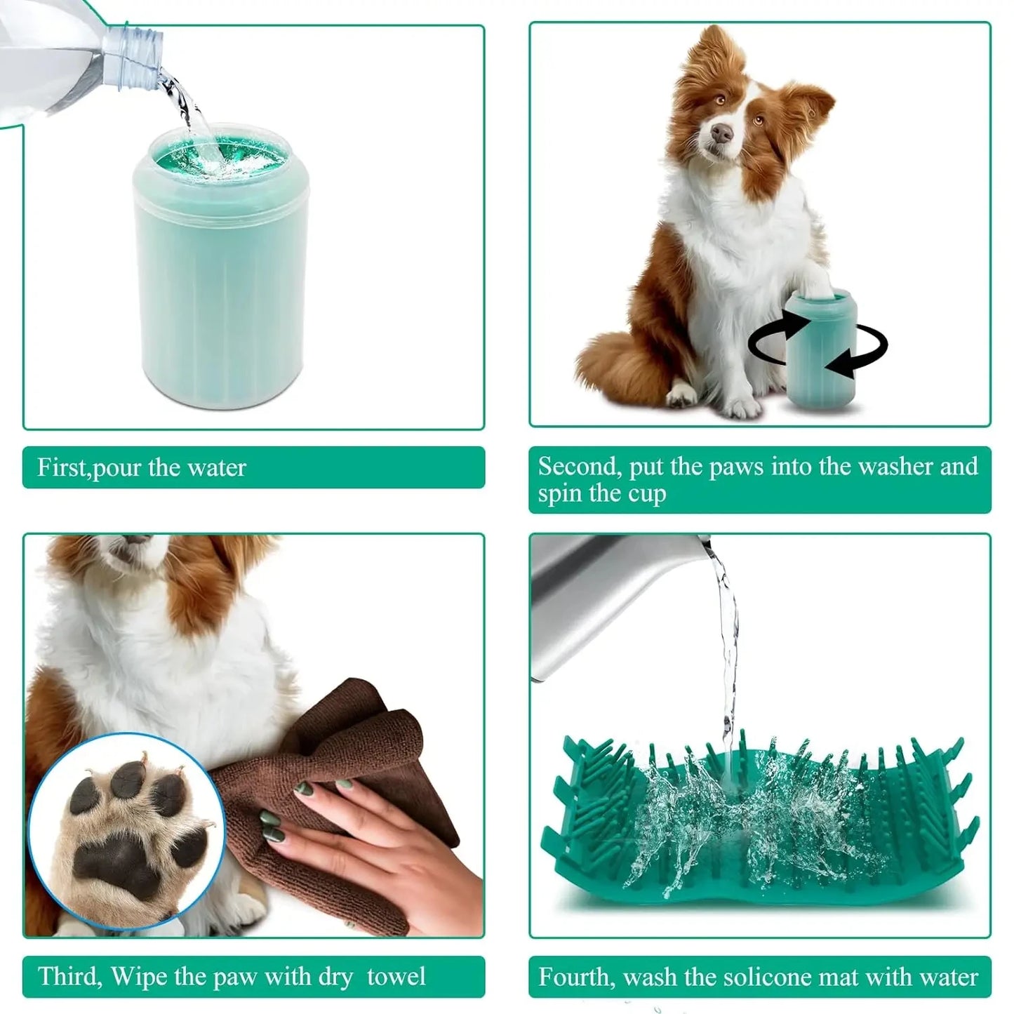 Soft Silicone Pet Foot Wash Cup For Cats And Dogs Portable Foot Cleaner