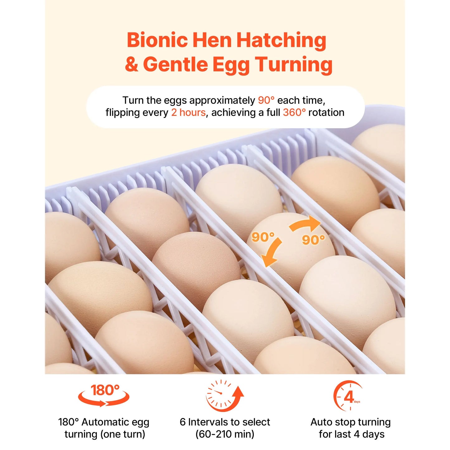 SucceBuy Egg Incubator LED Candler Temperature Display Auto Humidity Control
