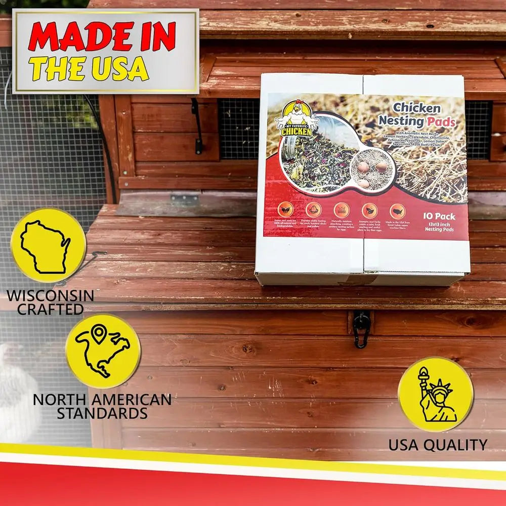 Chicken Nesting Pads With Aromatic Nest Herbs Bedding