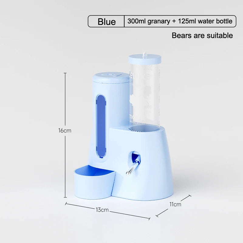 Automatic Hamster Feeder And Waterer Dispenser With Large Capacity