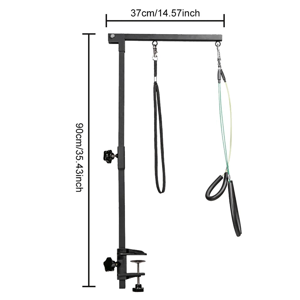 Desk Dog Cat Holder Telescopic Stainless Steel Grooming Stand