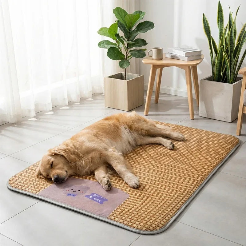 Pet Cooling Mat For Dogs And Cats, Breathable Non-Slip Bed