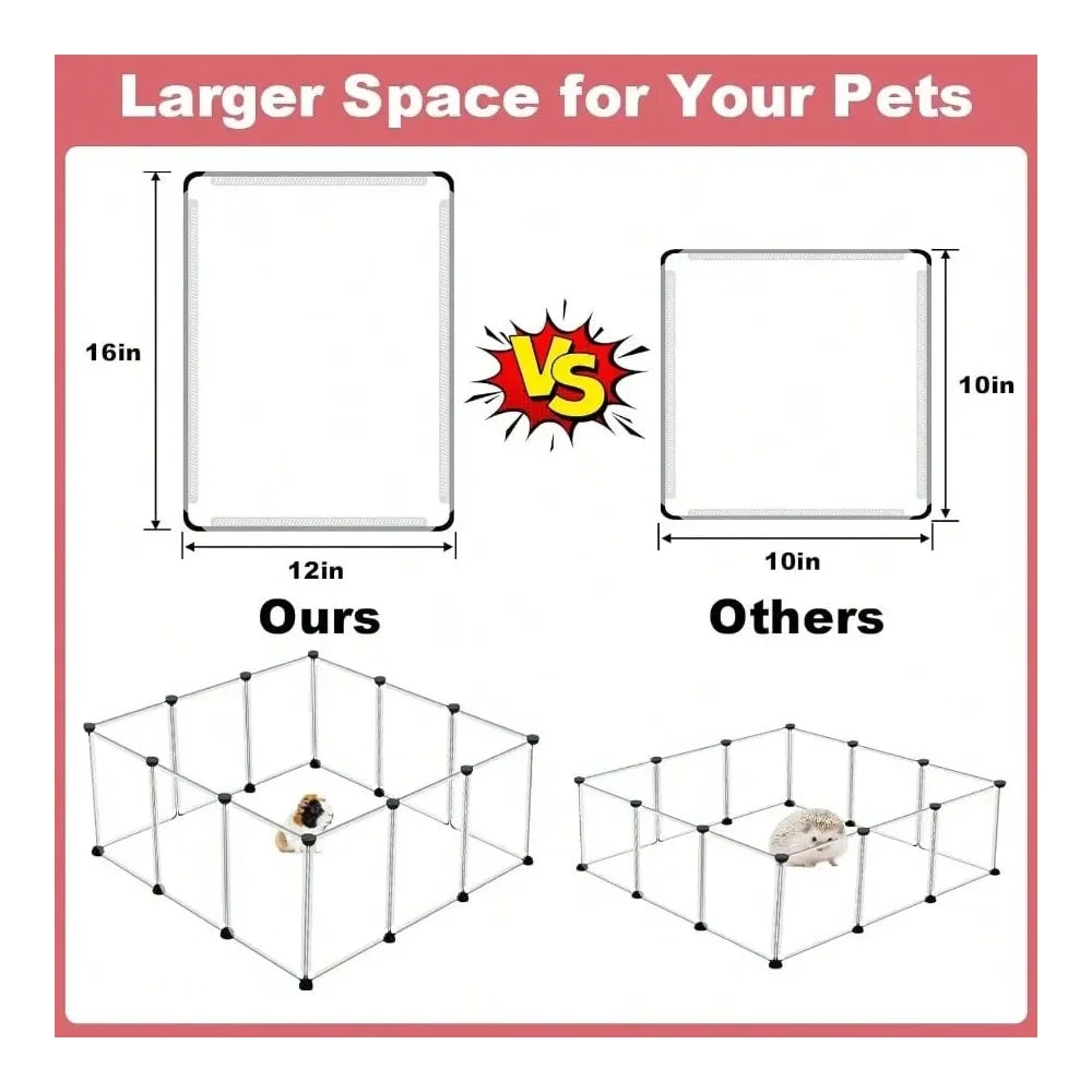 XMSJ Small Animal Playpen Waterproof Indoor Outdoor Portable