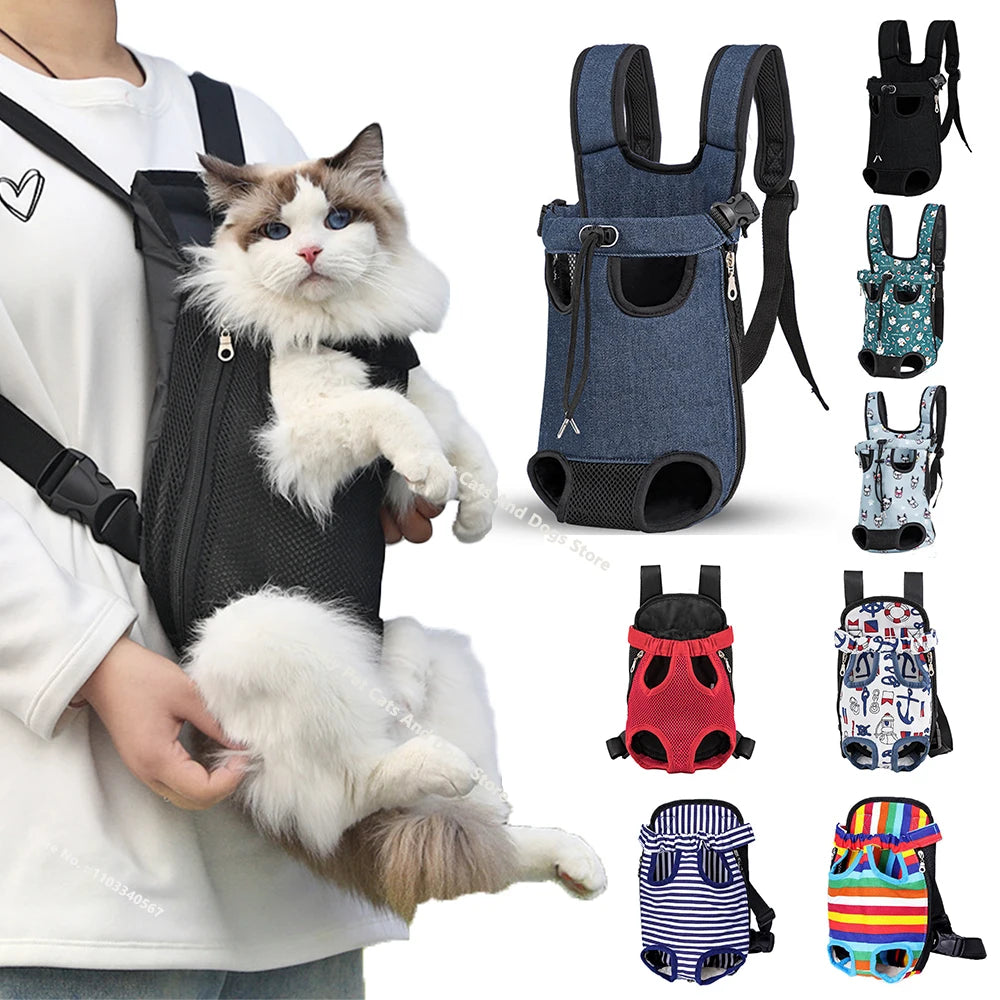Adjustable Cat And Small Dog Carrier Backpack For Outdoor Travel