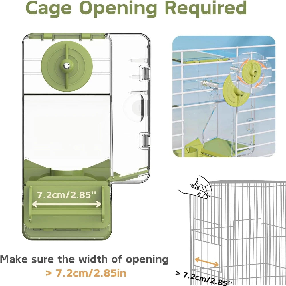 Automatic Bird Water Dispenser For Cage Parakeets And Small Birds