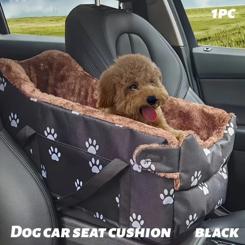 Portable Dog Car Seat Booster With Headrest And Armrests
