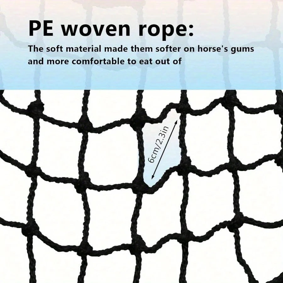 Slow Feed Hay Nets For Horses, Large Capacity, Small Opening