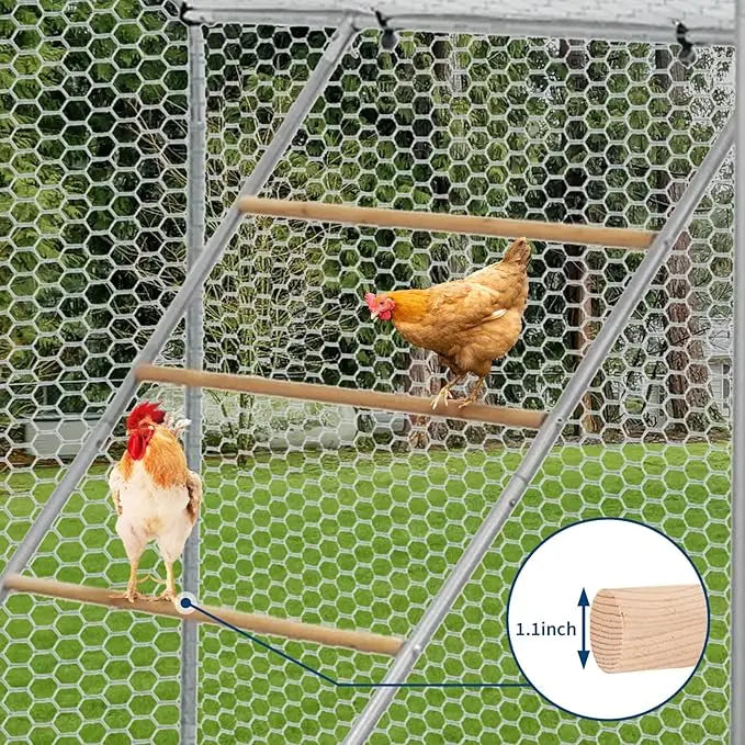 Chicken Perch For Coop With Ladder Design Weatherproof Roost