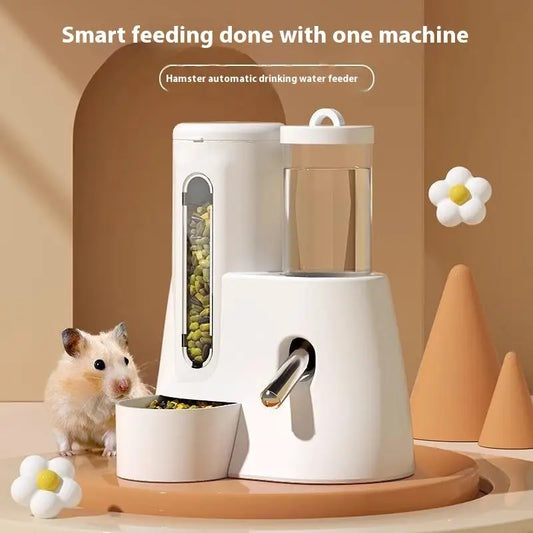 Automatic Hamster Feeder And Waterer Dispenser With Large Capacity