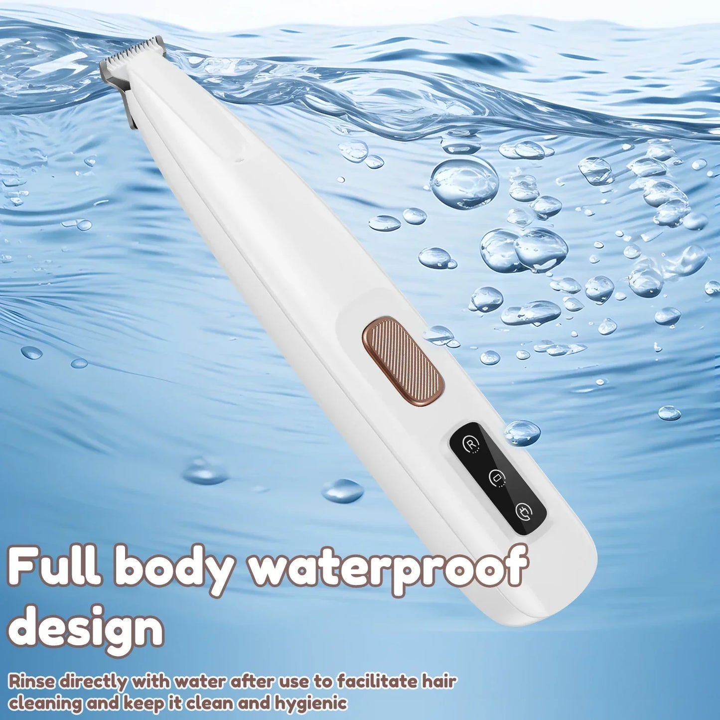 Dog Paw Trimmer With LED Light Waterproof Display For Grooming