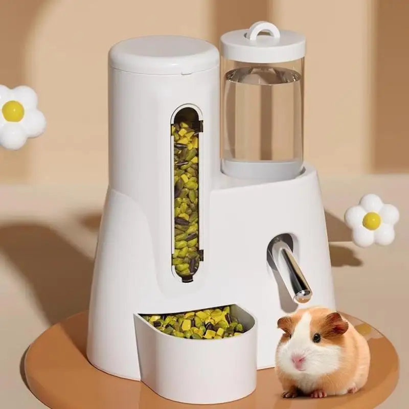 Automatic Hamster Feeder And Waterer Dispenser With Large Capacity