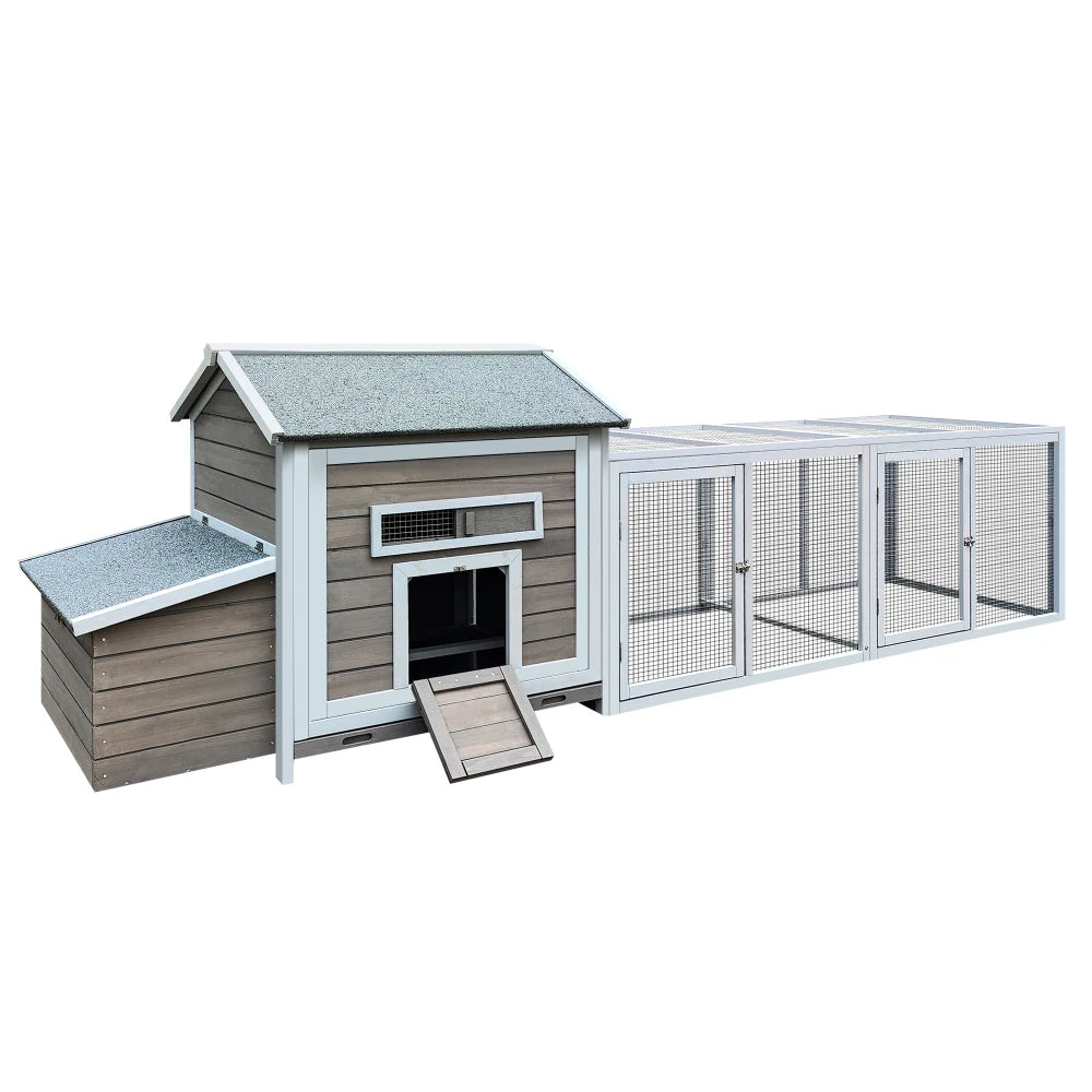 Wooden Chicken Coop Hen House With Nesting Box And Tray