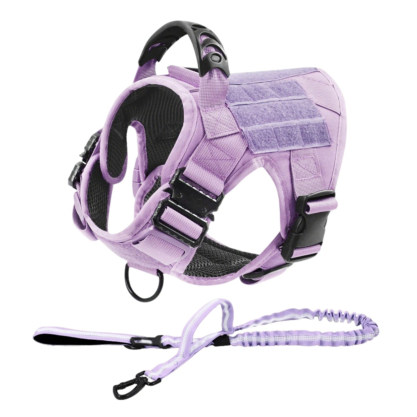 Military Camouflage Nylon Dog Harness With Adjustable Vest