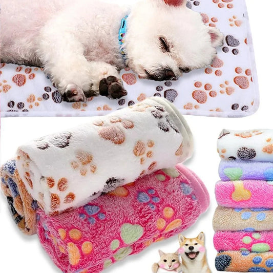 Soft Fluffy Pet Blanket for Cats and Dogs Cozy Comfort