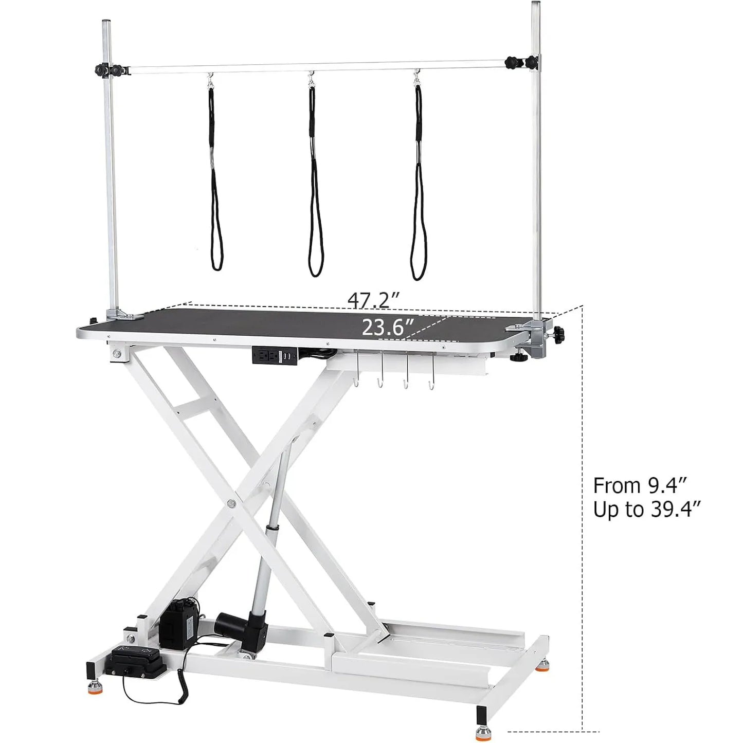 Electric Pet Grooming Table With Overhead Arm And 264 Lbs
