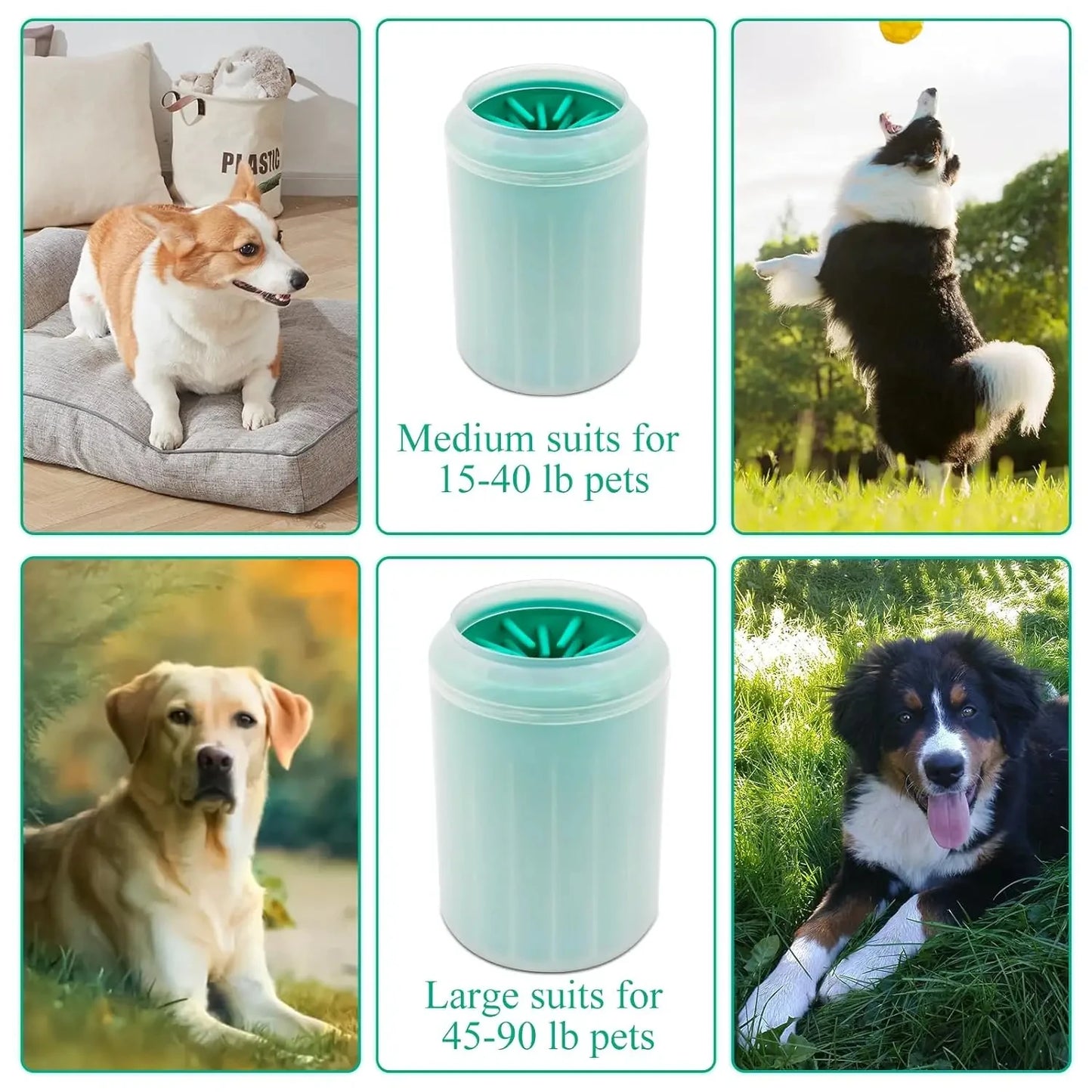 Soft Silicone Pet Foot Wash Cup For Cats And Dogs Portable Foot Cleaner