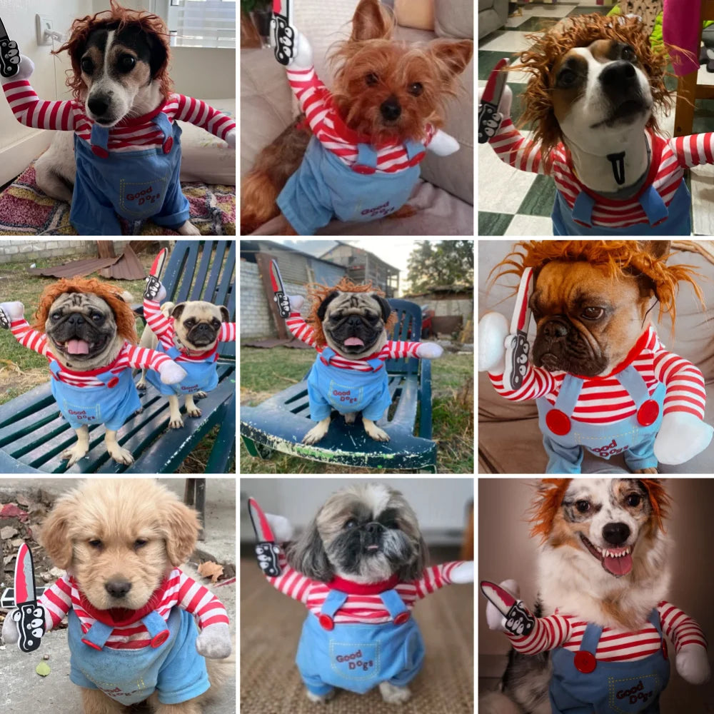 Halloween Dog And Cat Pullover Costume For Pets Cosplay Costumes