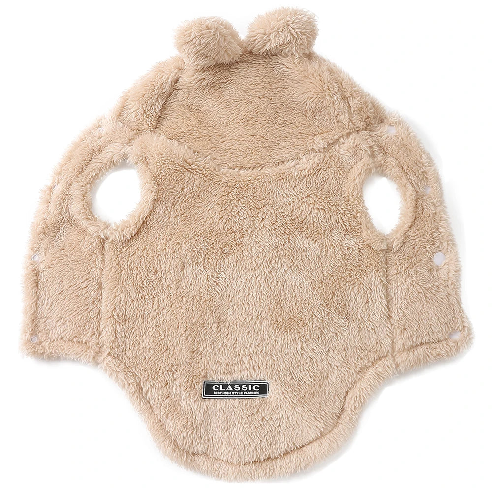 Holapet Winter Pet Hoodie Coat Cozy Fleece For Small Dogs