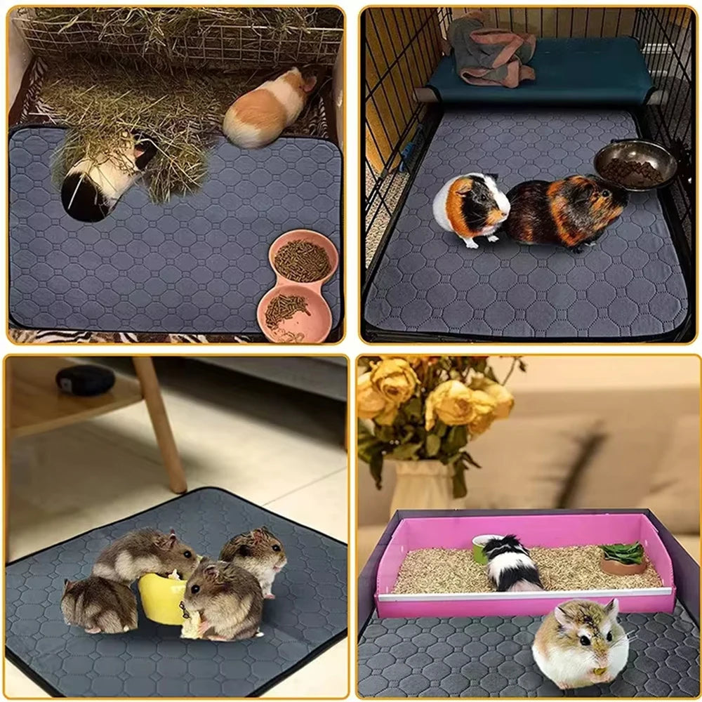 Guinea Pig Cage Lining Washable Pad Reusable Non Slip Pad