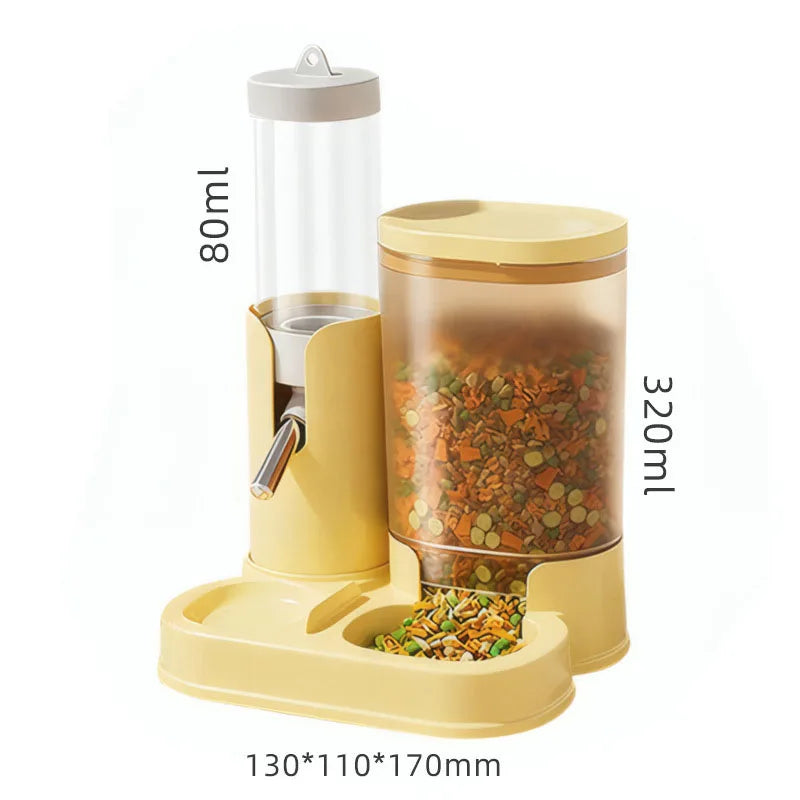 2 In 1 Automatic Hamster Feeder And Water Bottle Spillproof