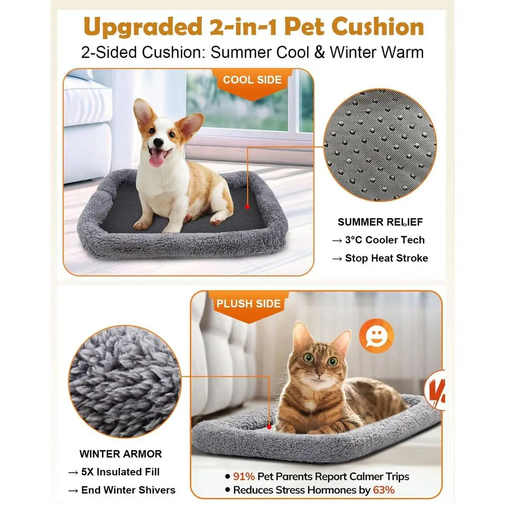 Soft Cat Carrier With Cushioned Comfort And Airline Approved