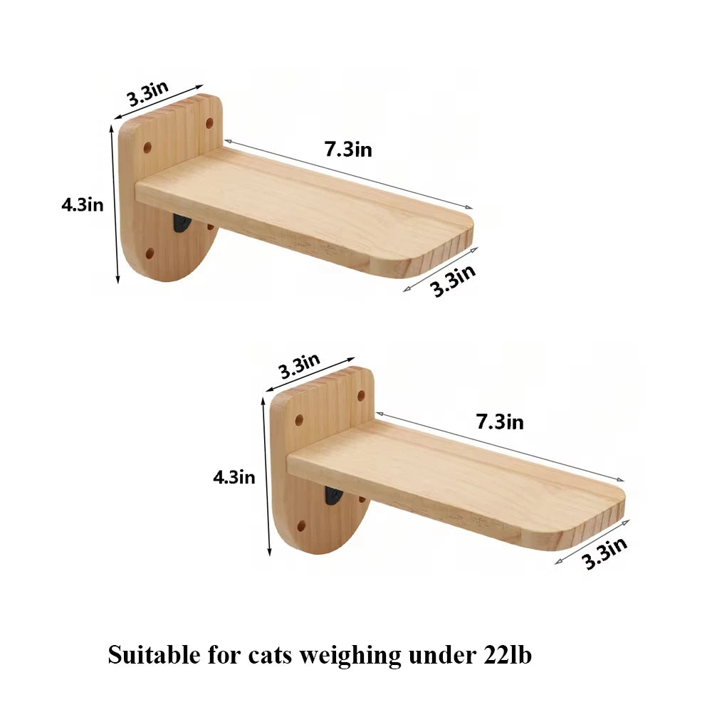 Wall Mounted Cat Rope Bridge With Sisal Climbing For Cats