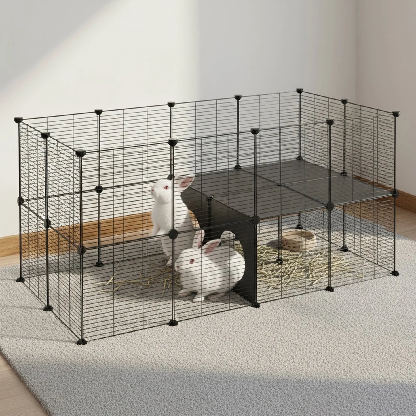 Portable Metal Small Animal Playpen For Guinea Pigs And Rabbits