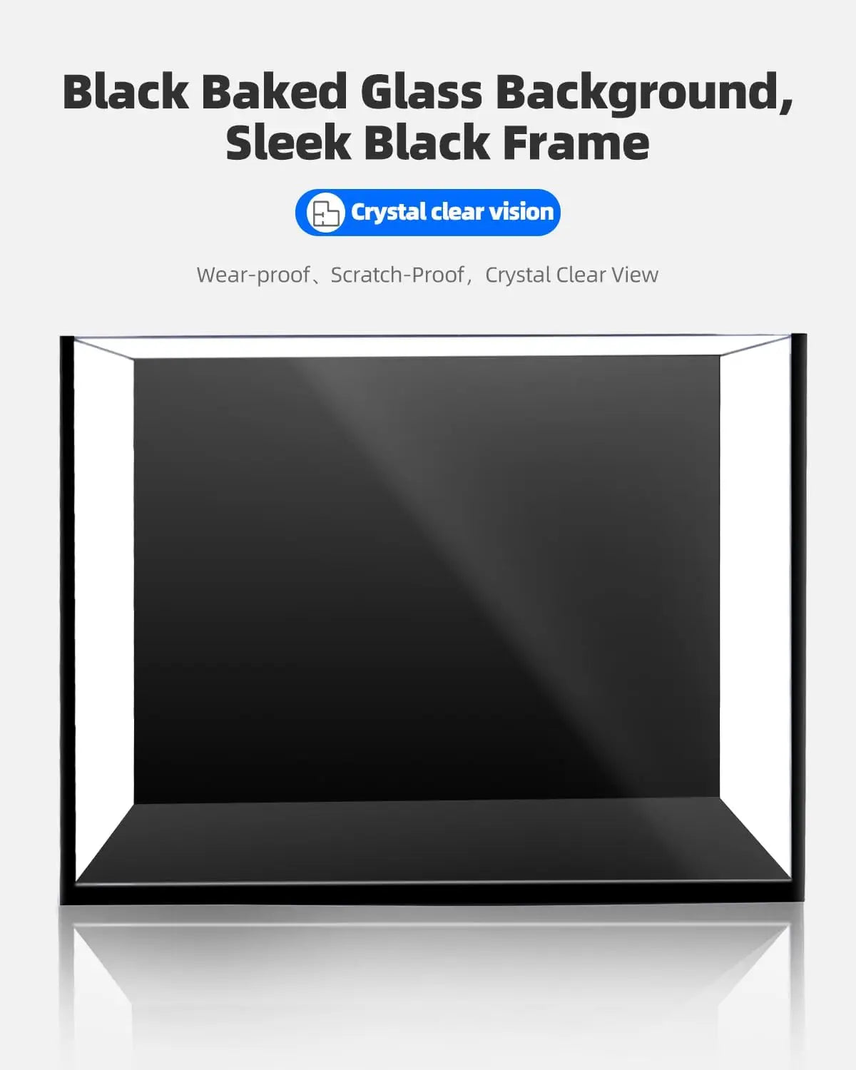 Ultra Clear Rimless Fish Tank for Betta and Shrimp