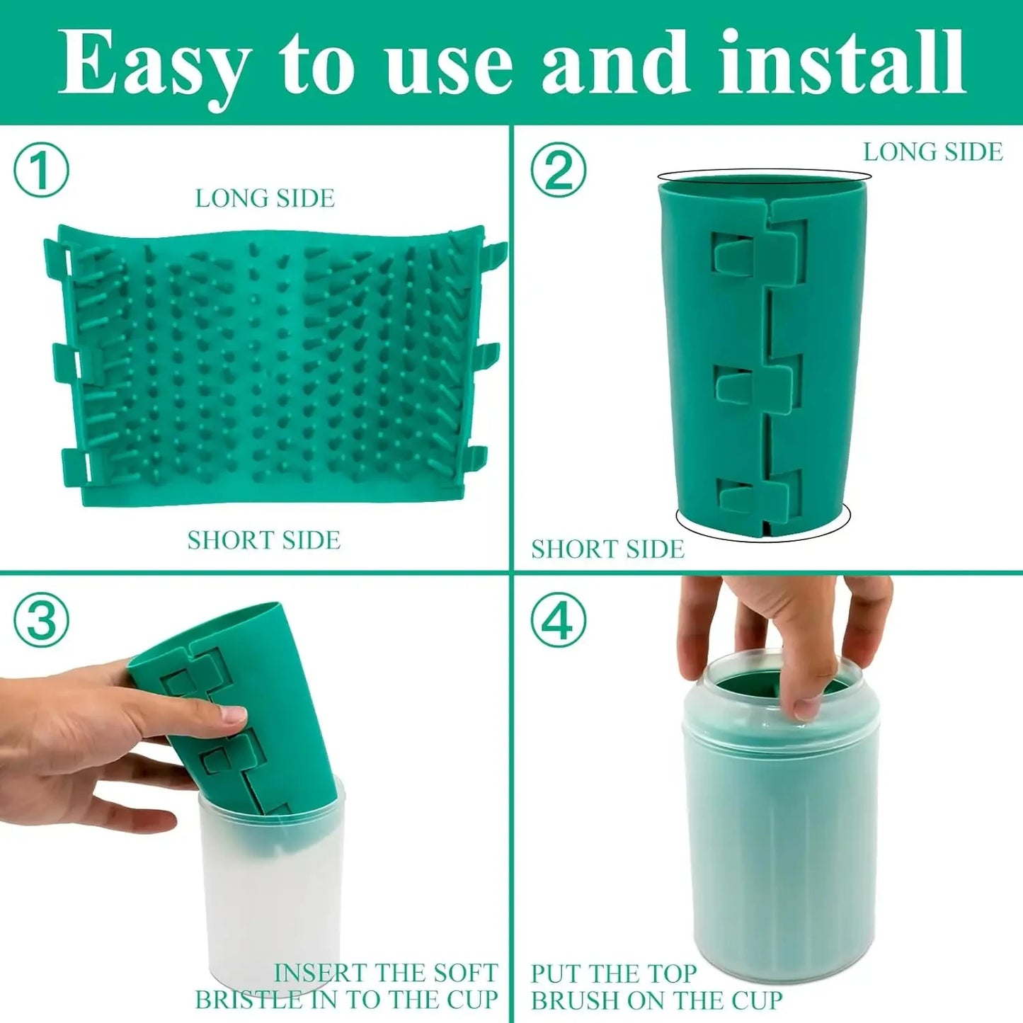 Soft Silicone Pet Foot Wash Cup For Cats And Dogs Portable Foot Cleaner