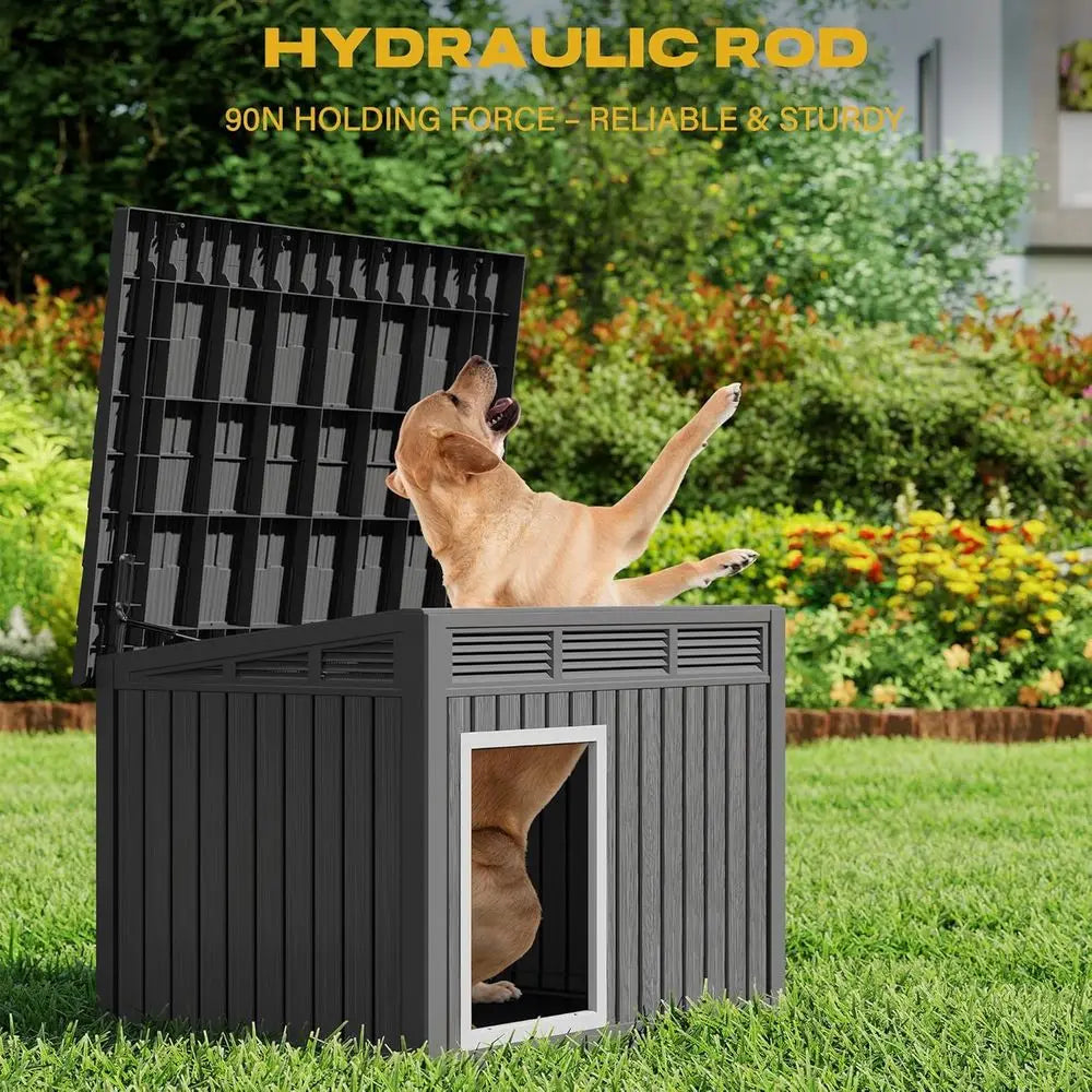 Indoor and Outdoor Weatherproof Dog House With Removable Roof