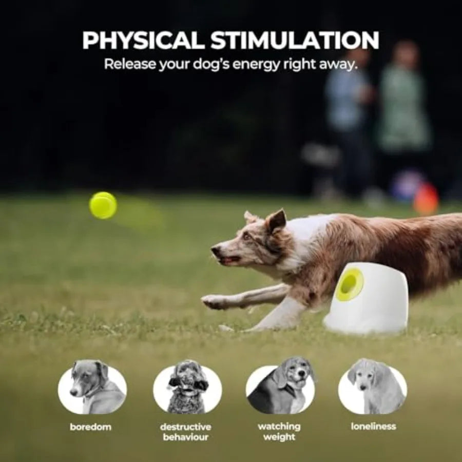 Rechargeable Automatic Dog Ball Launcher Interactive Fetch Toy