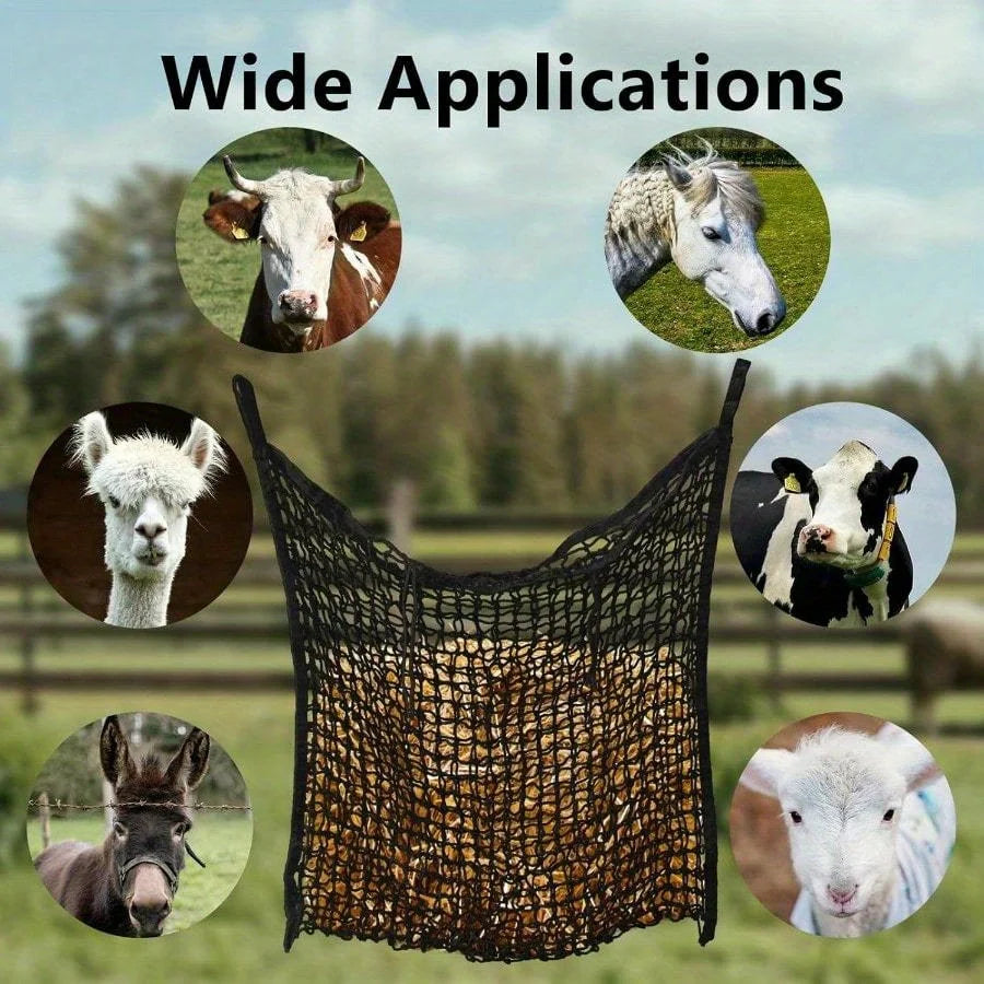 Slow Feed Hay Nets For Horses, Large Capacity, Small Opening