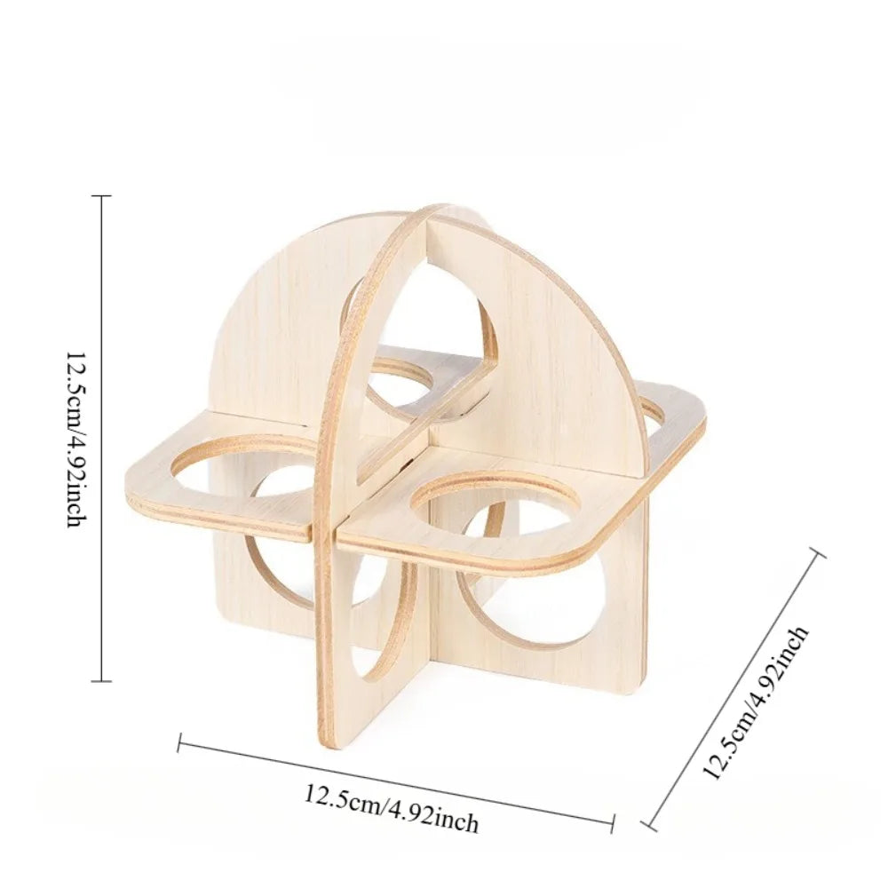 Wooden Hamster Swing Toy For Small Pets Seesaw Bridge