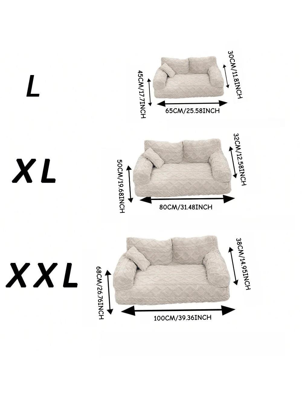 All-Season Pet Sofa Bed For Cats And Dogs, Washable